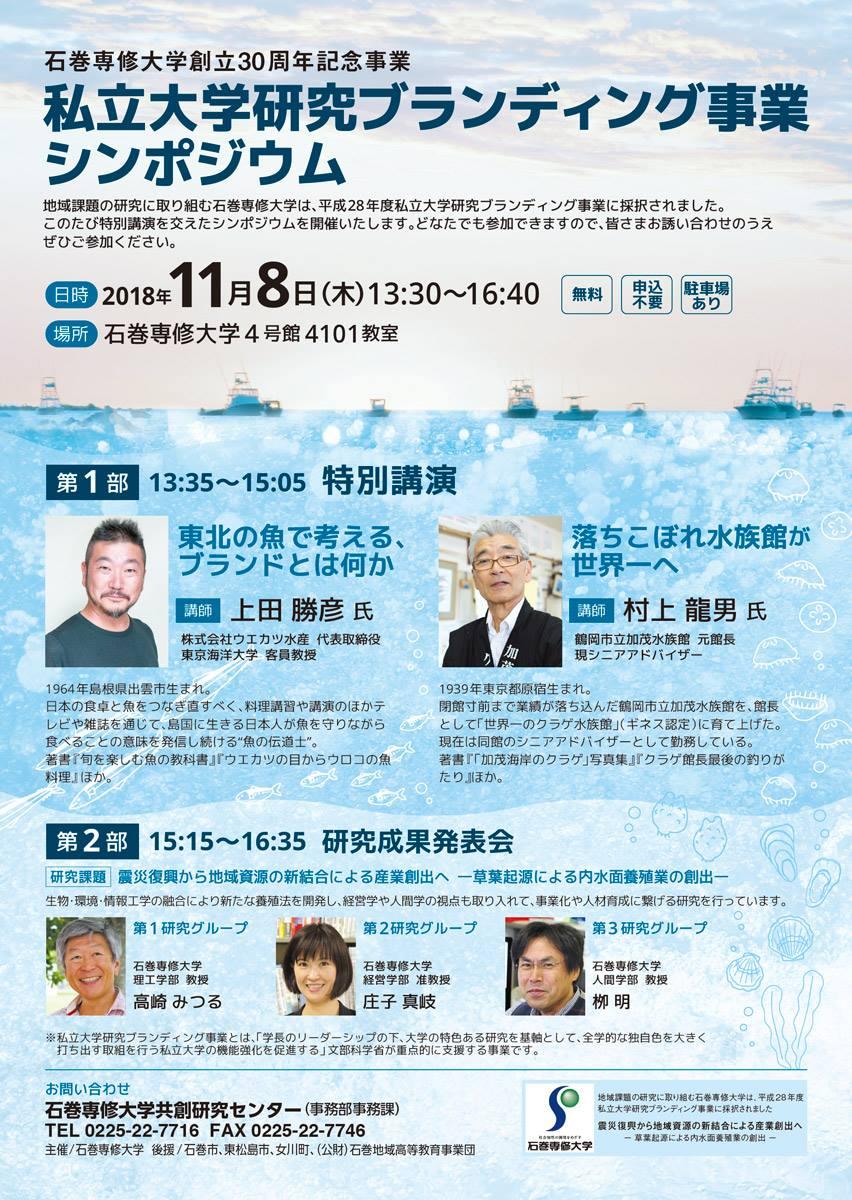 大学創立30周年記念シンポジウム（ポスター）