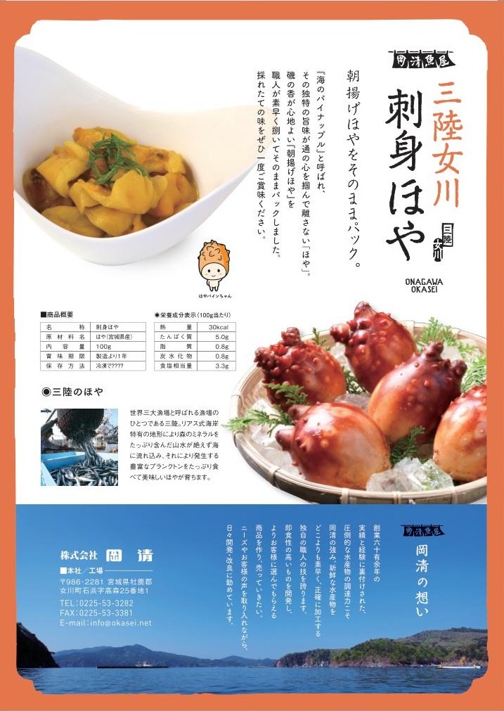 水産加工品 営業資料（チラシ）